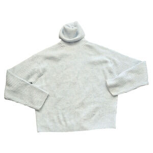 H&M XS Light Blue Long Sleeve Turtleneck Knit Sweater